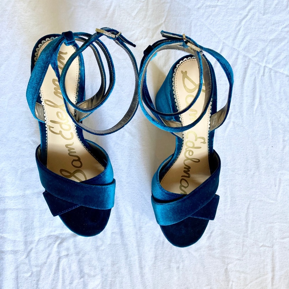 Sam Edelman Mara Velvet Platform Sandals